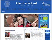 Tablet Screenshot of gardenschool.org