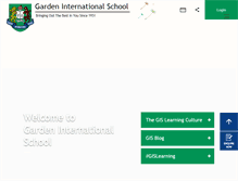 Tablet Screenshot of gardenschool.edu.my